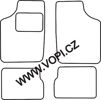 Textil-Autoteppiche Opel Corsa A 1982 - 1993 Perfectfit (3411)